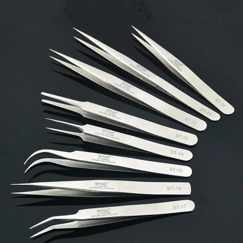 Professional Eyelash Tweezers Stainless Steel