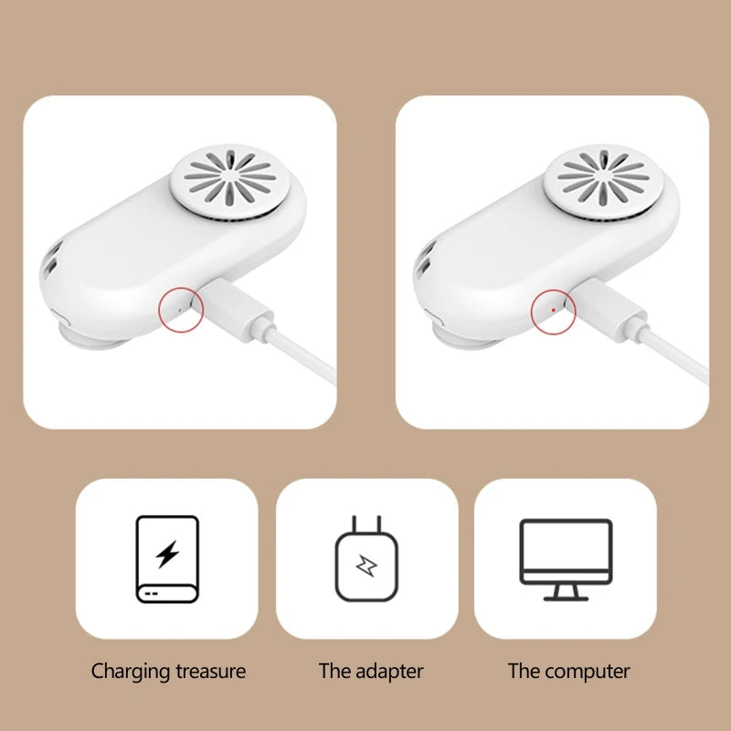 3 Gear Speed Electric Face Mask Fan