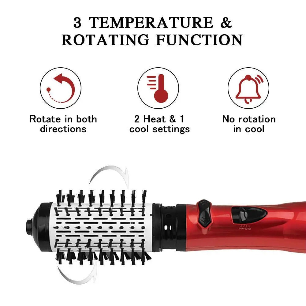 3 in 1Rotating Electric Hair Straightener Brush