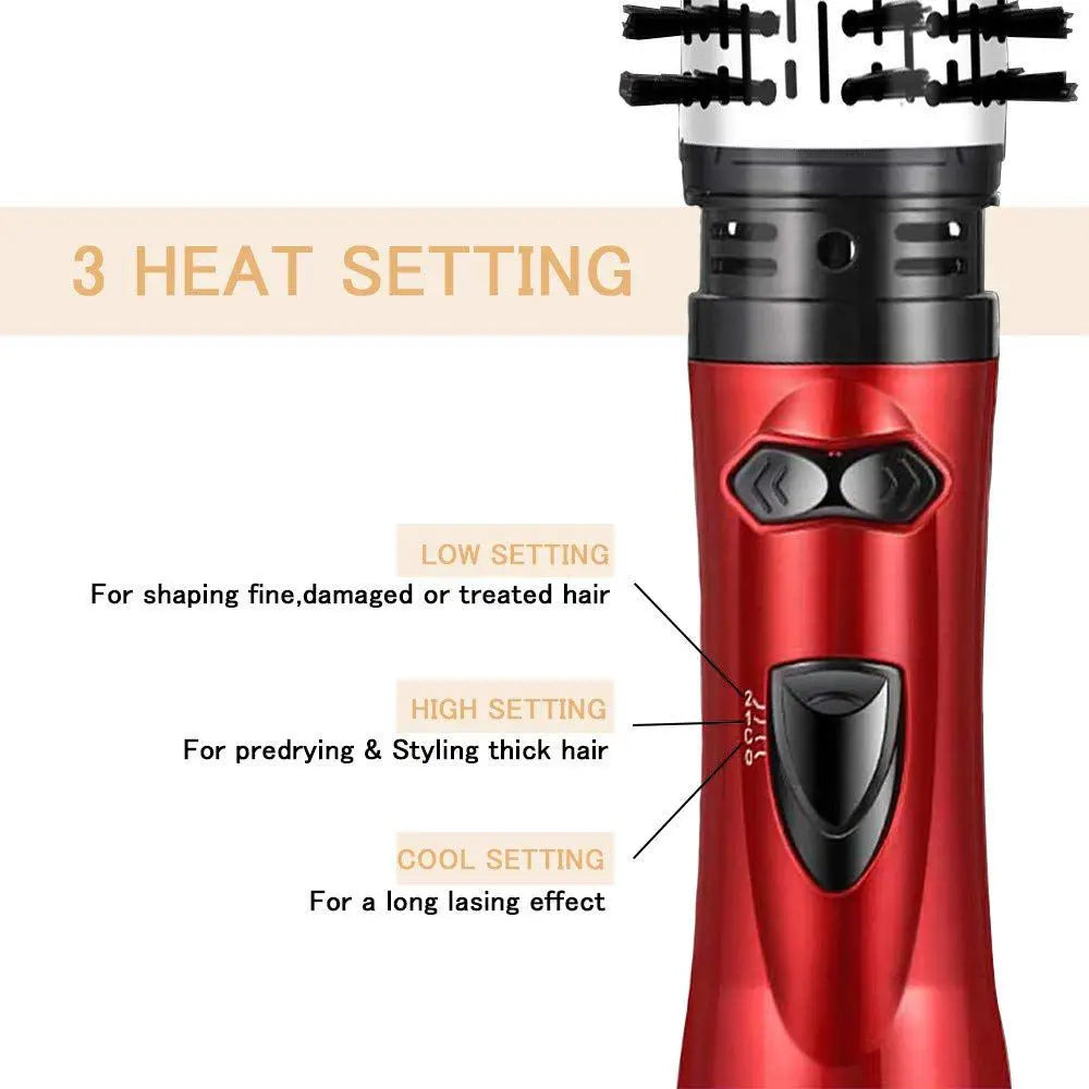 3 in 1Rotating Electric Hair Straightener Brush